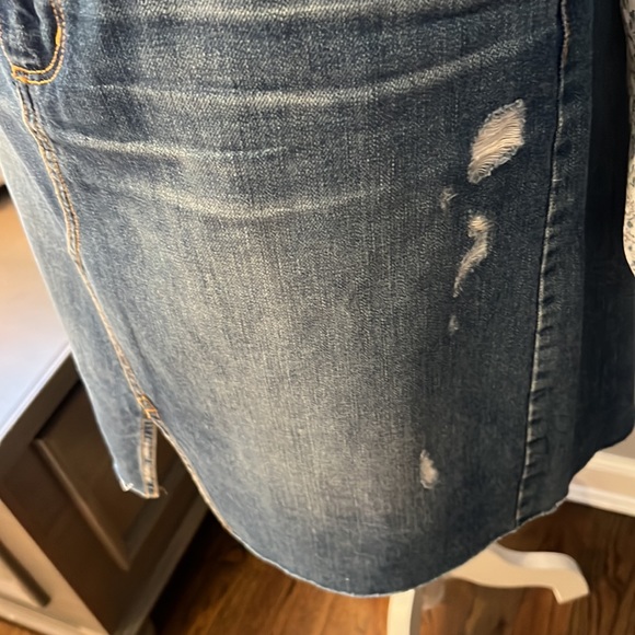 Loft Denim A Line Skirt - Picture 3 of 5